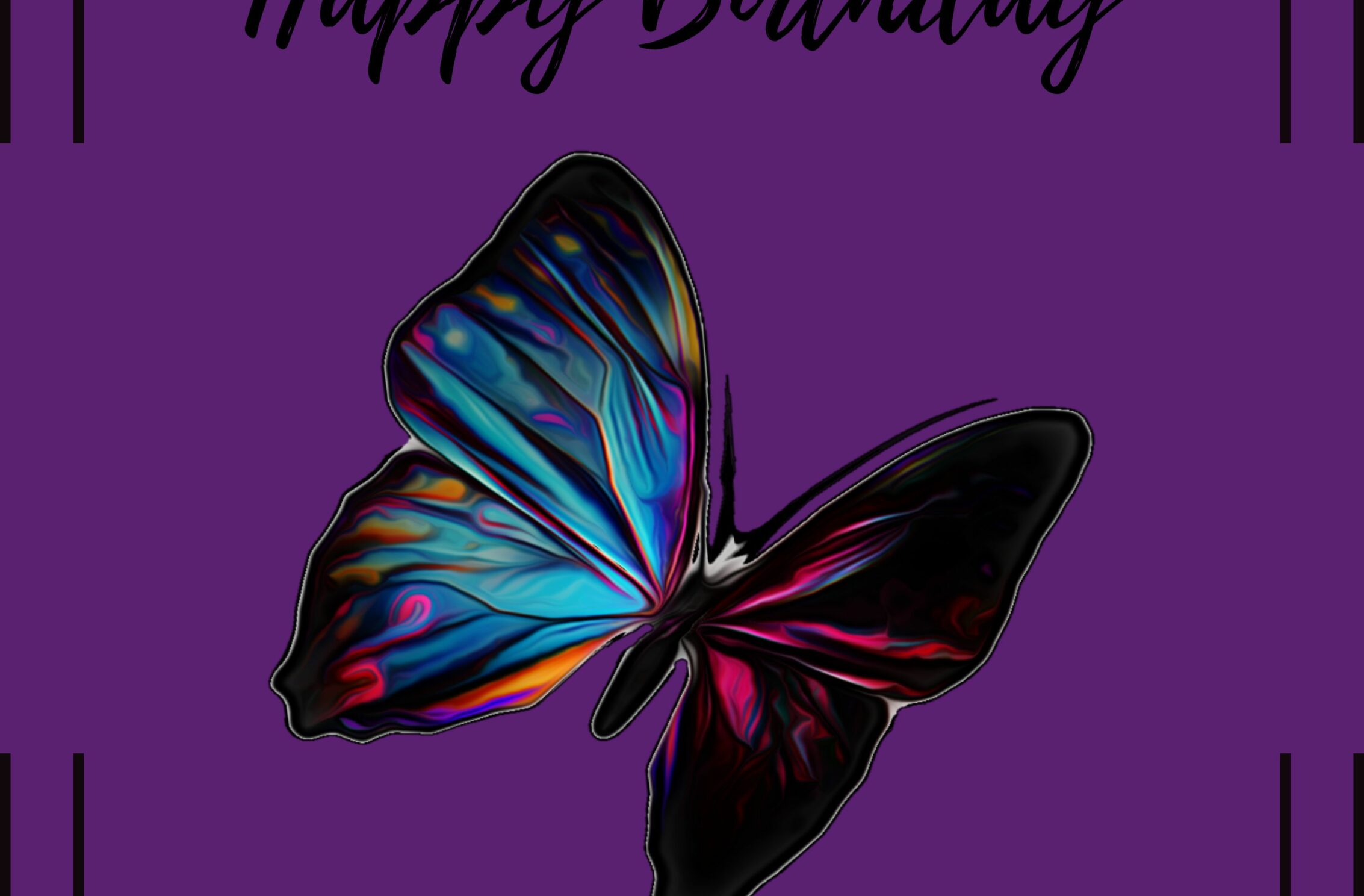 2266x1488 wallpaper Happy Birthday Rainbow Butterfly Ipad Wallpaper 2266x1488 pixels resolution