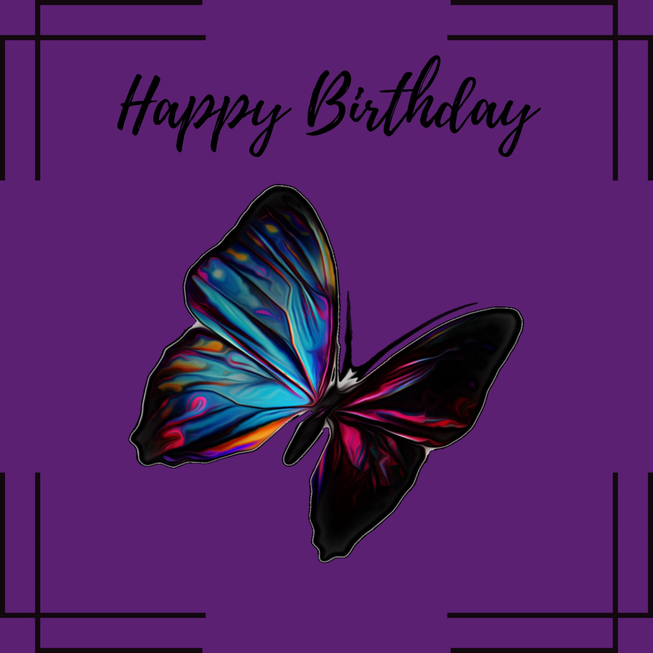 2732x2732 wallpapers 4k iPad Pro Happy Birthday Rainbow Butterfly Ipad Wallpaper 2732x2732 pixels resolution