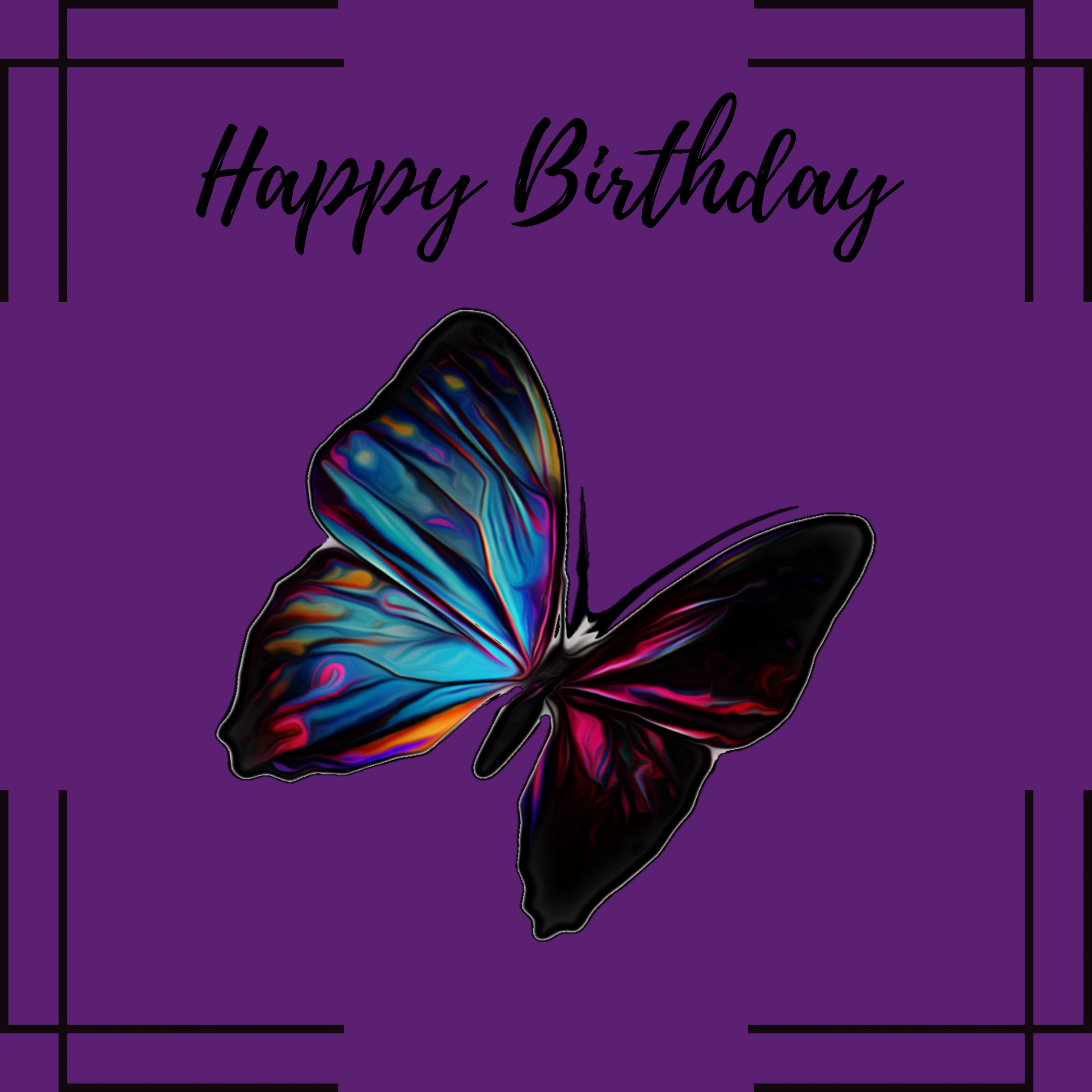 2934x2934 iOS iPad wallpaper 4k Happy Birthday Rainbow Butterfly Ipad Wallpaper 2934x2934 pixels resolution