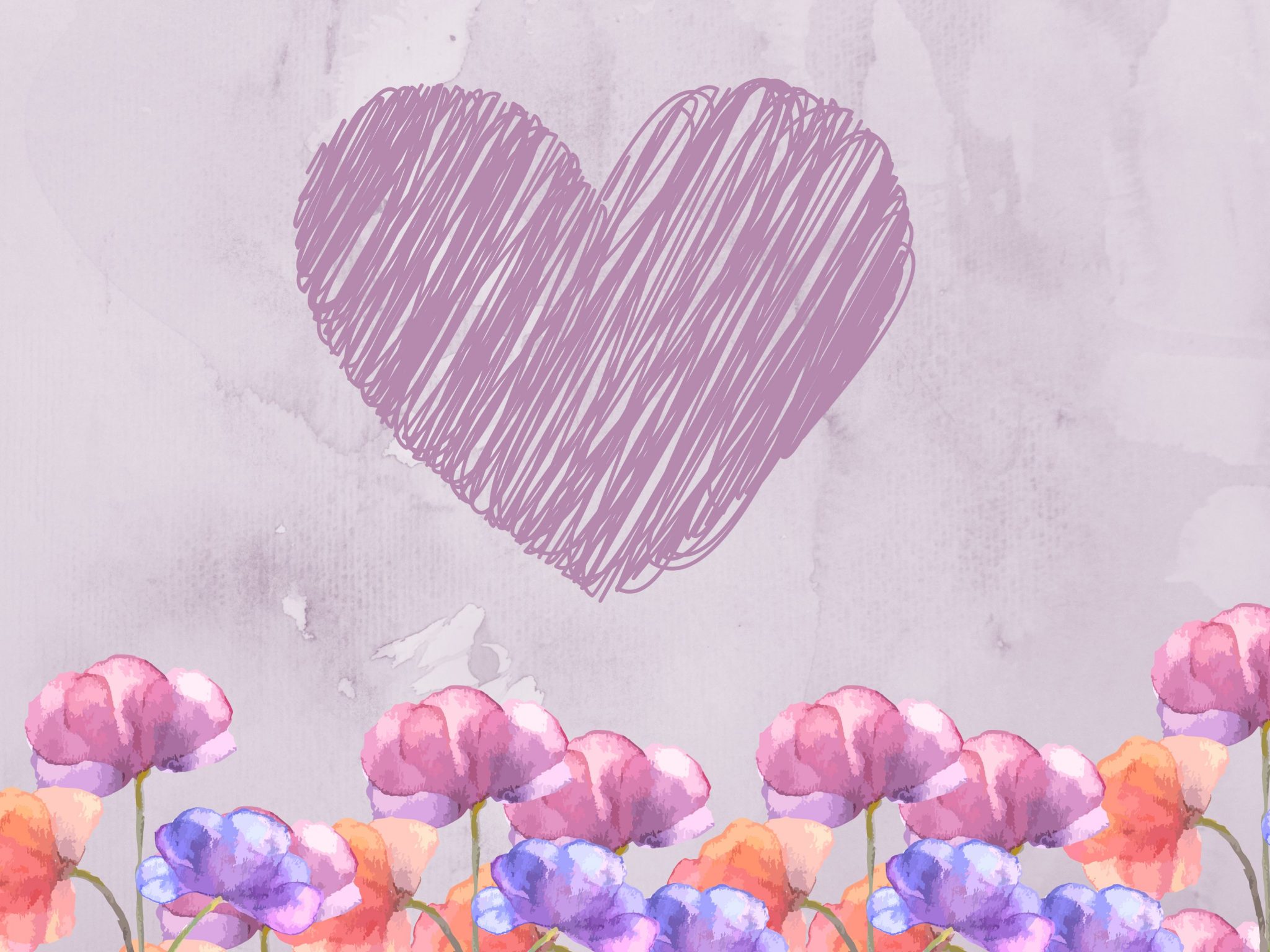 2048x1536 wallpaper Heart Floral Pastels Ipad Wallpaper 2048x1536 pixels resolution