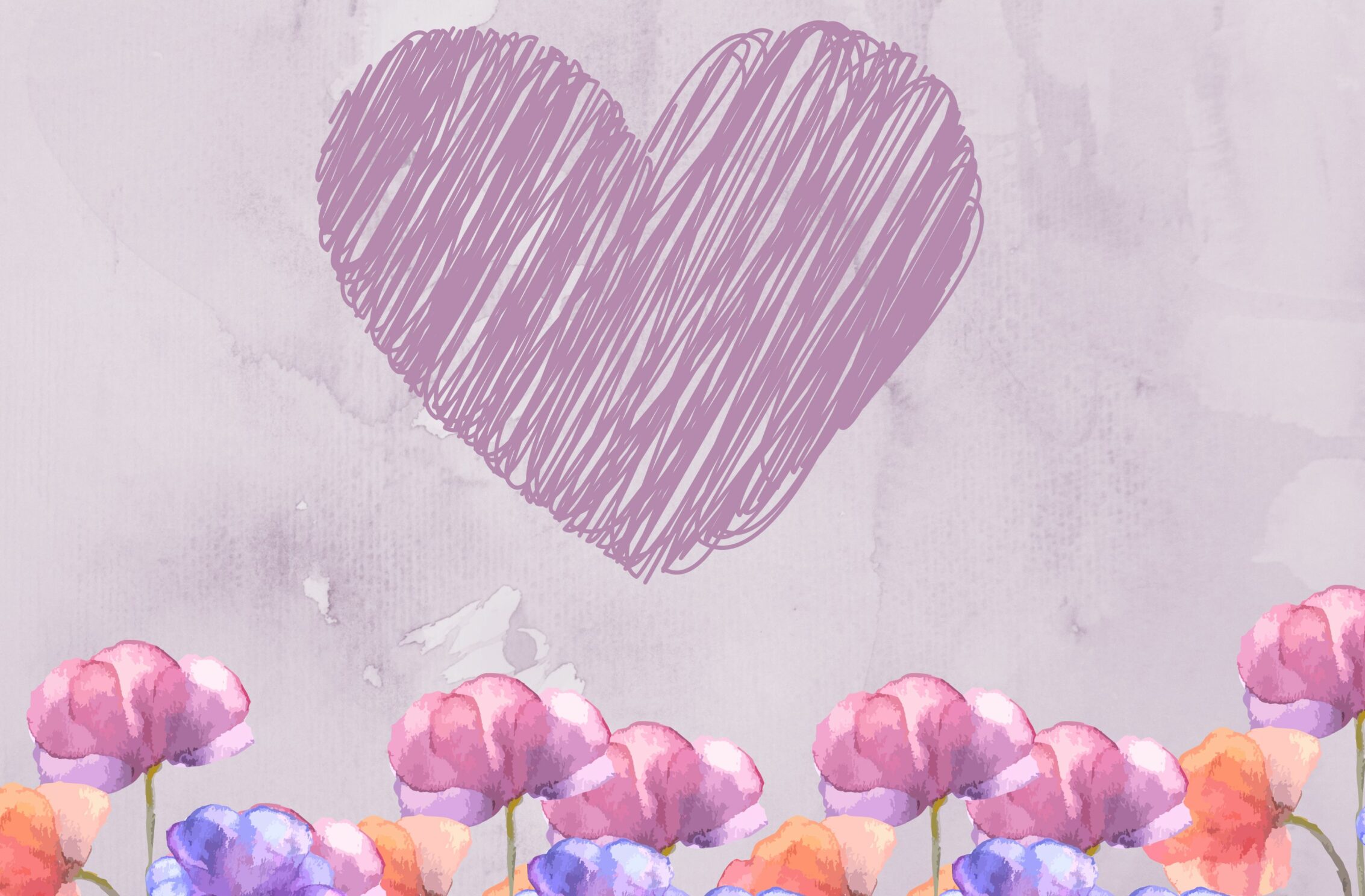 2266x1488 wallpaper Heart Floral Pastels Ipad Wallpaper 2266x1488 pixels resolution