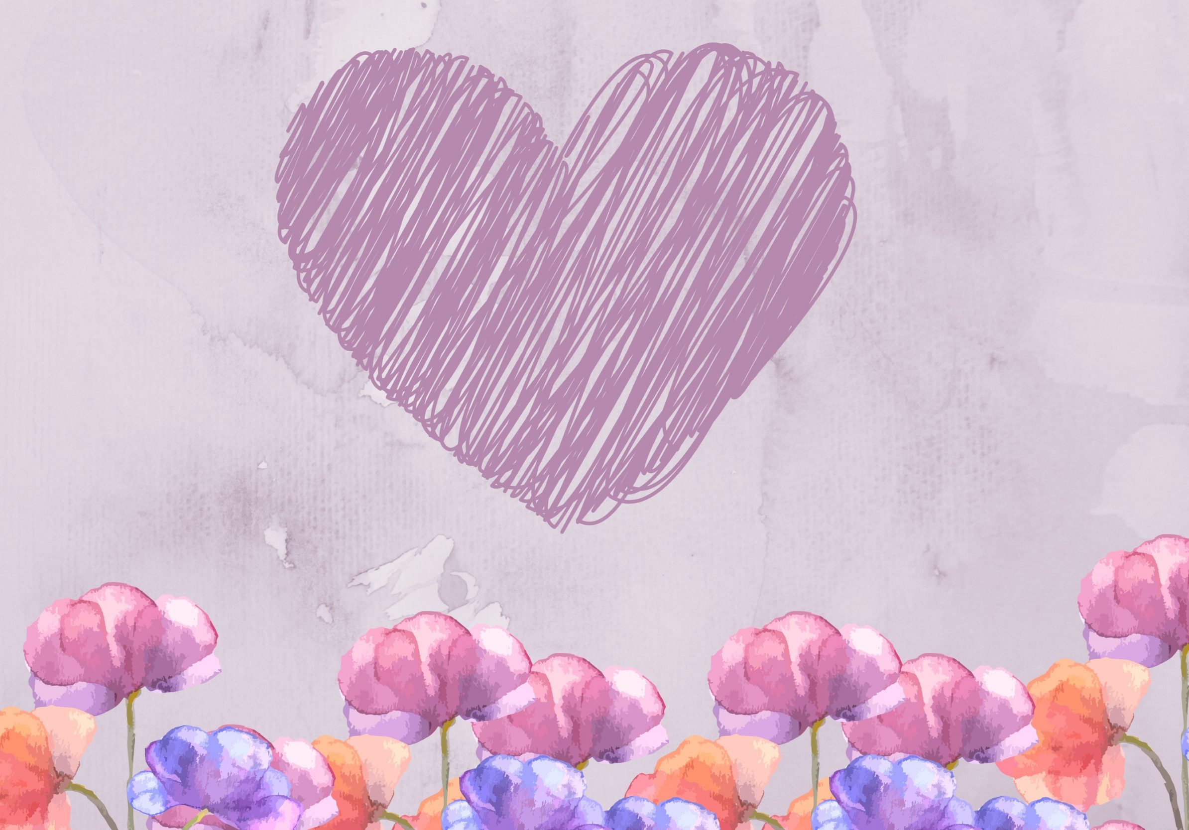 2388x1668 iPad Pro wallpapers Heart Floral Pastels Ipad Wallpaper 2388x1668 pixels resolution