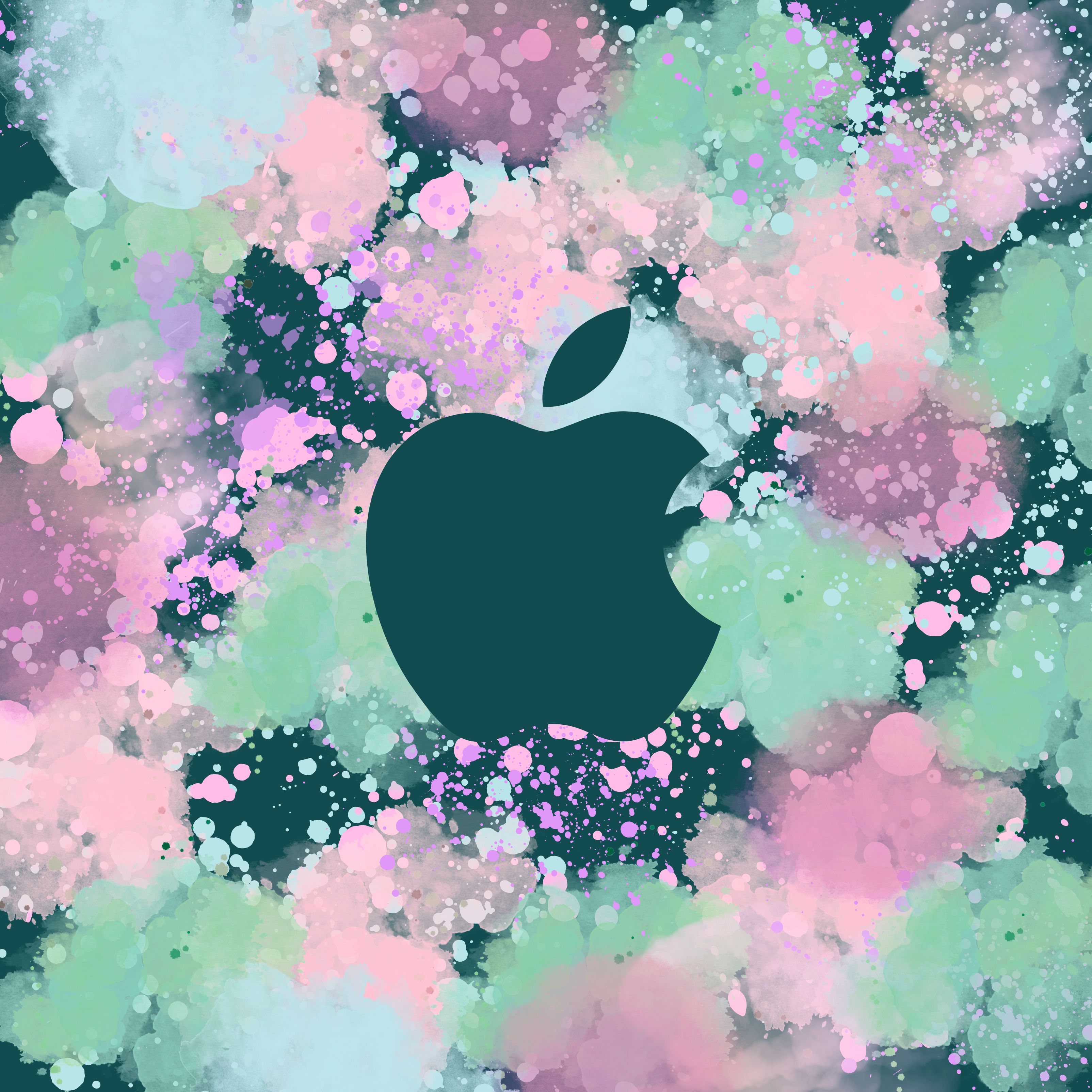 Pastel Watercolour Apple Ipad Wallpaper
