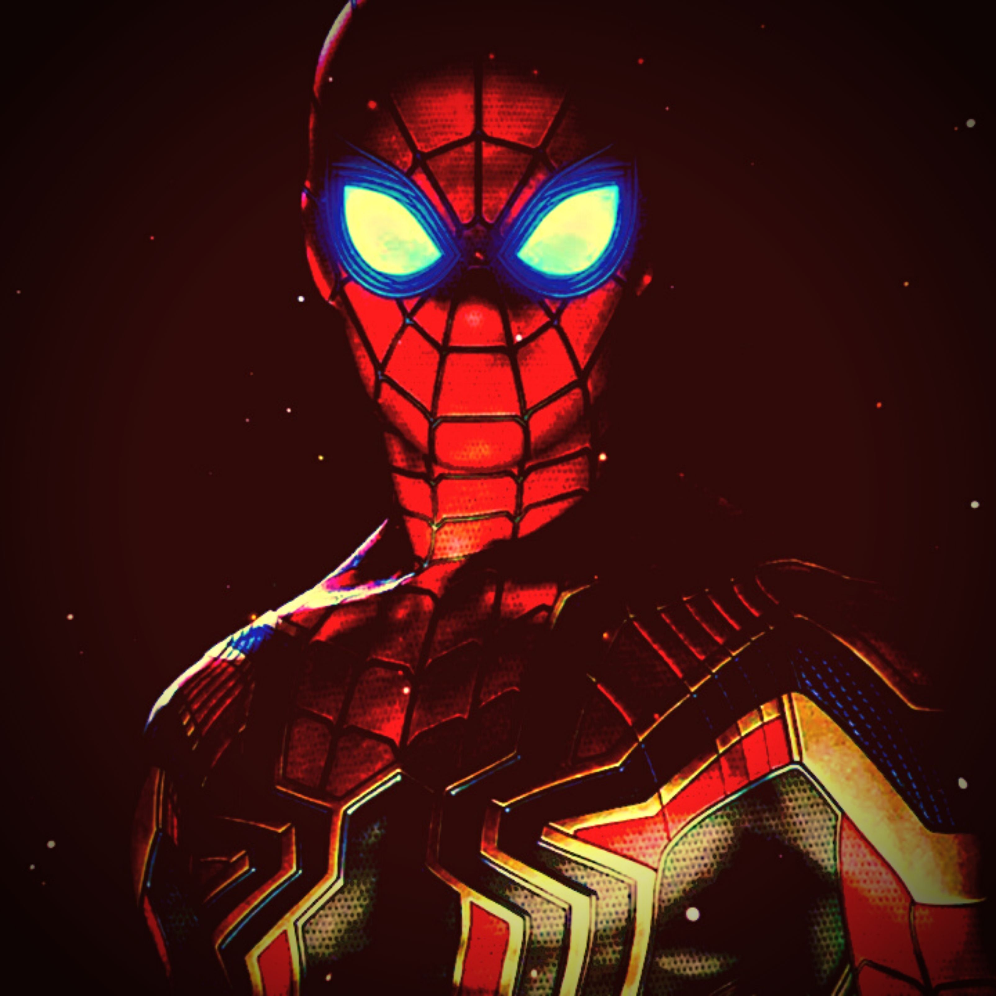 Reflective Suit Spiderman Ipad Wallpaper