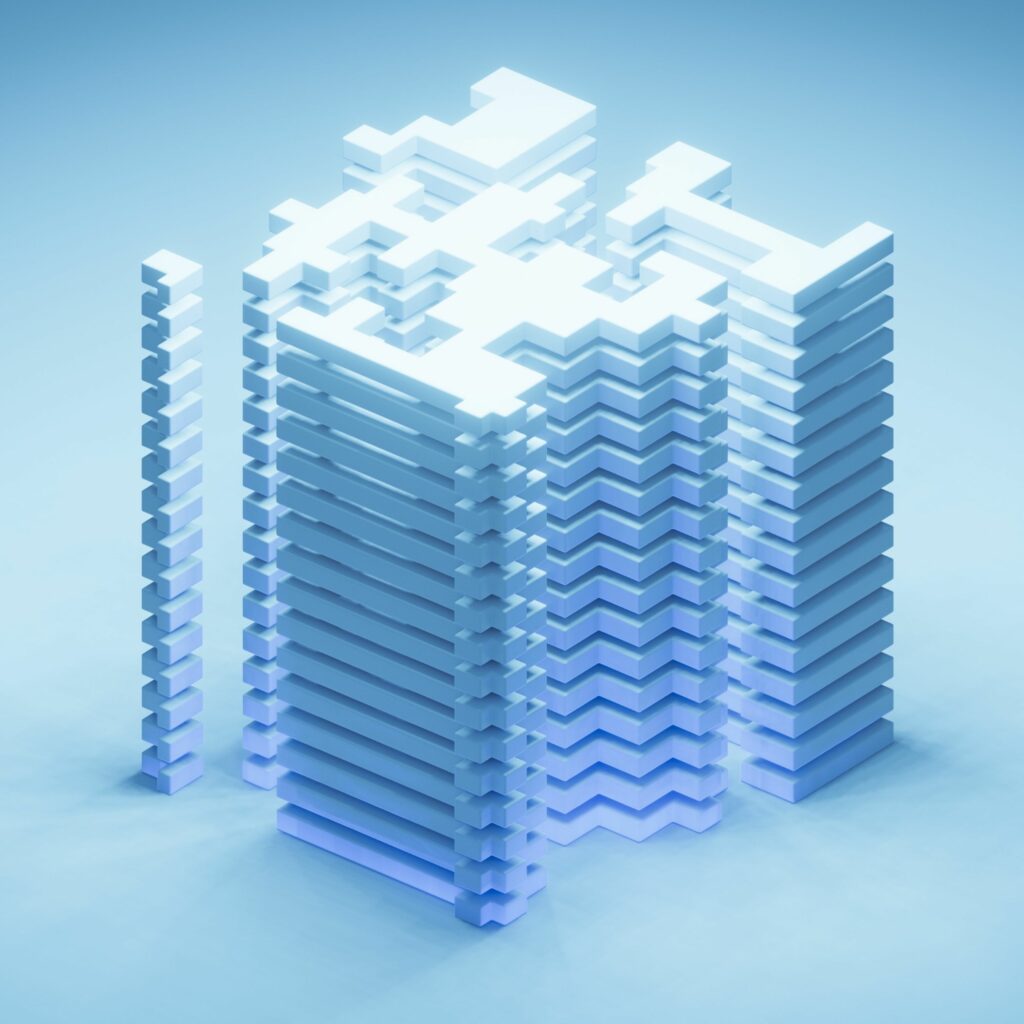 iPad Mini wallpapers Building 3d Blue Background iPad Wallpaper